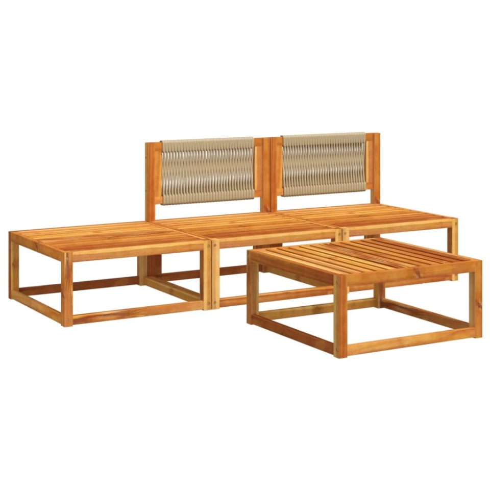 Set canapele de grădină cu perne, 4 piese, lemn masiv de acacia - 2 | YEO