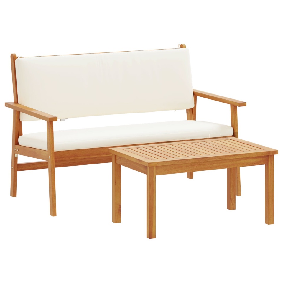 Set de canapele pentru grădină 4 piese cu perne din lemn solid de acacia - 1 | YEO