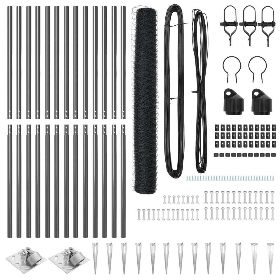 Set de Gard Set de 2 Gri Metal 25 x 1.2 m Rezistent - 2 | YEO