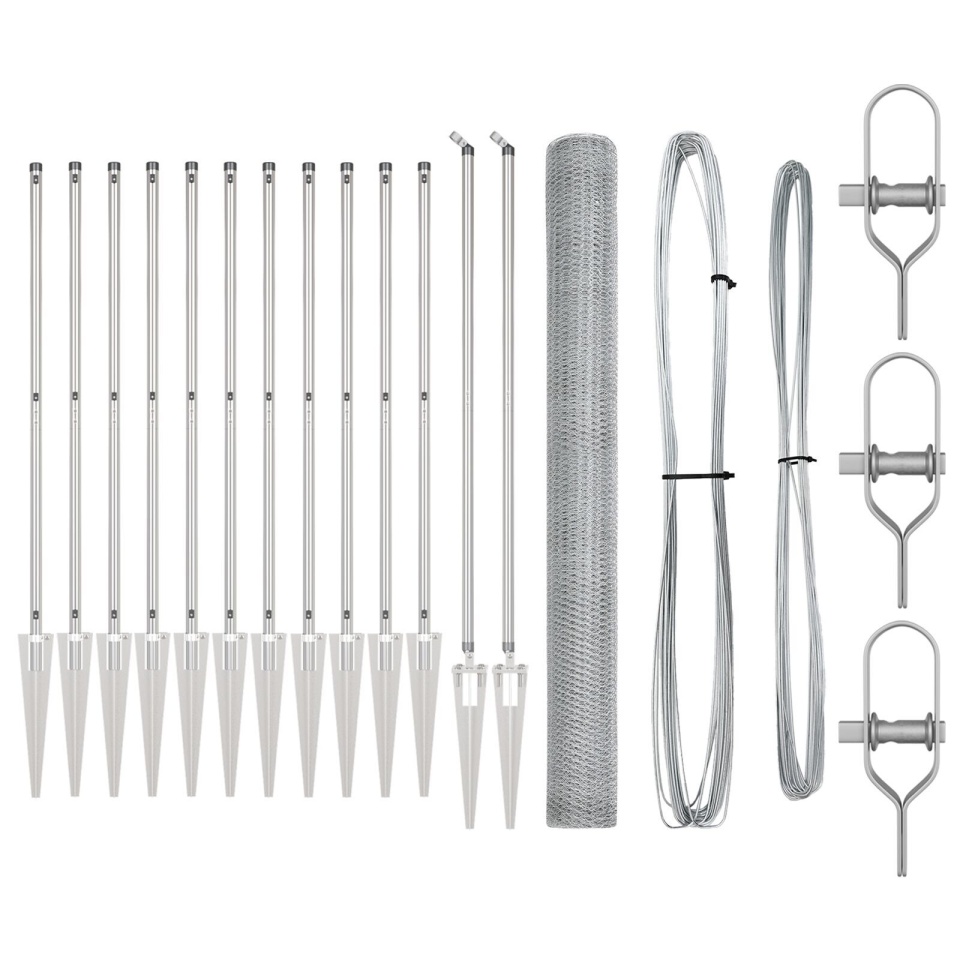 Set de gard Set de 2 Oțel galvanizat 25 x 1.5 m Durabil - 1 | YEO