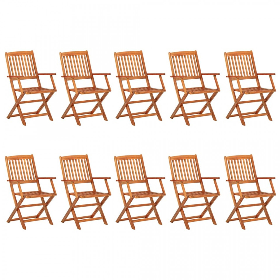 Set de masă pentru grădină, 11 piese, lemn masiv de acacia - 2 | YEO