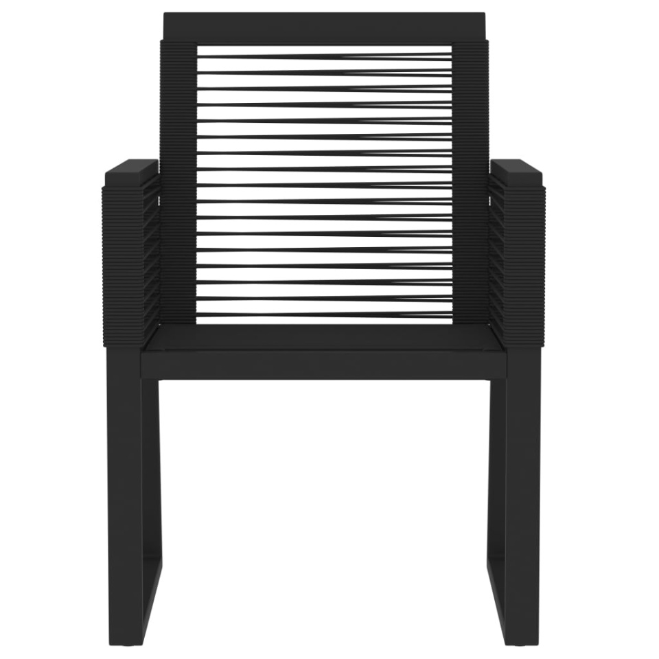 Set de mobilier pentru grădină, 5 piese, negru - 3 | YEO