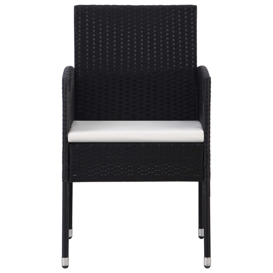 Set de servit masa pentru grădină, 5 piese, negru - 3 | YEO