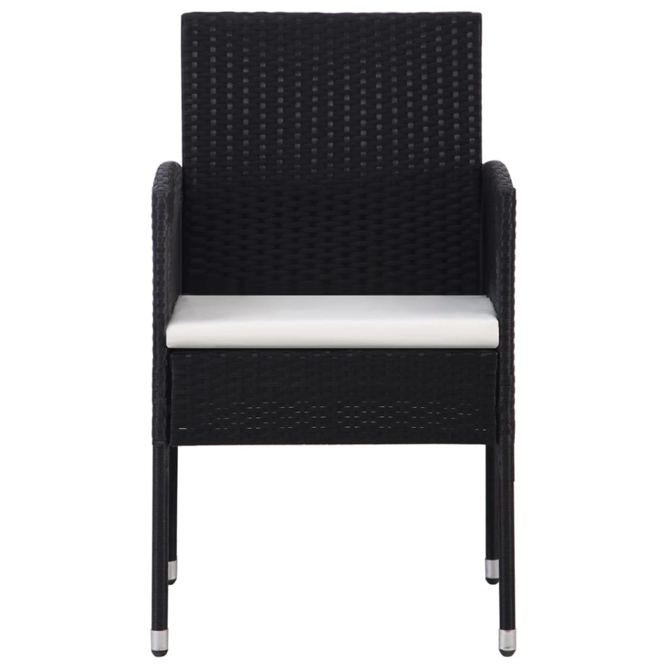 Set de servit masa pentru grădină, 5 piese, negru - 3 | YEO