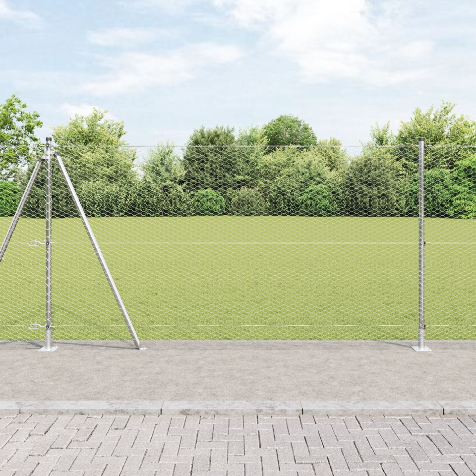 Set gard Set de 2 Oțel galvanizat 25 x 1.2 m Rezistent