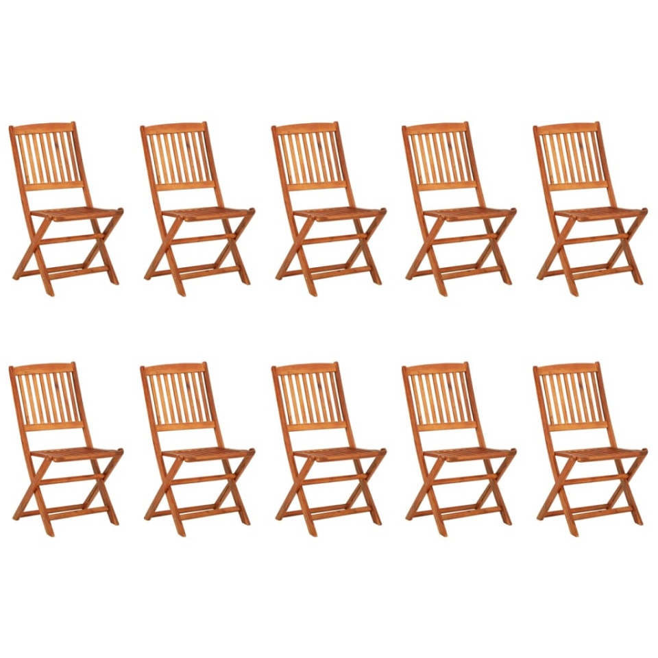 Set mobilier de grădină 11 piese 220x90x75cm, lemn masiv acacia - 2 | YEO