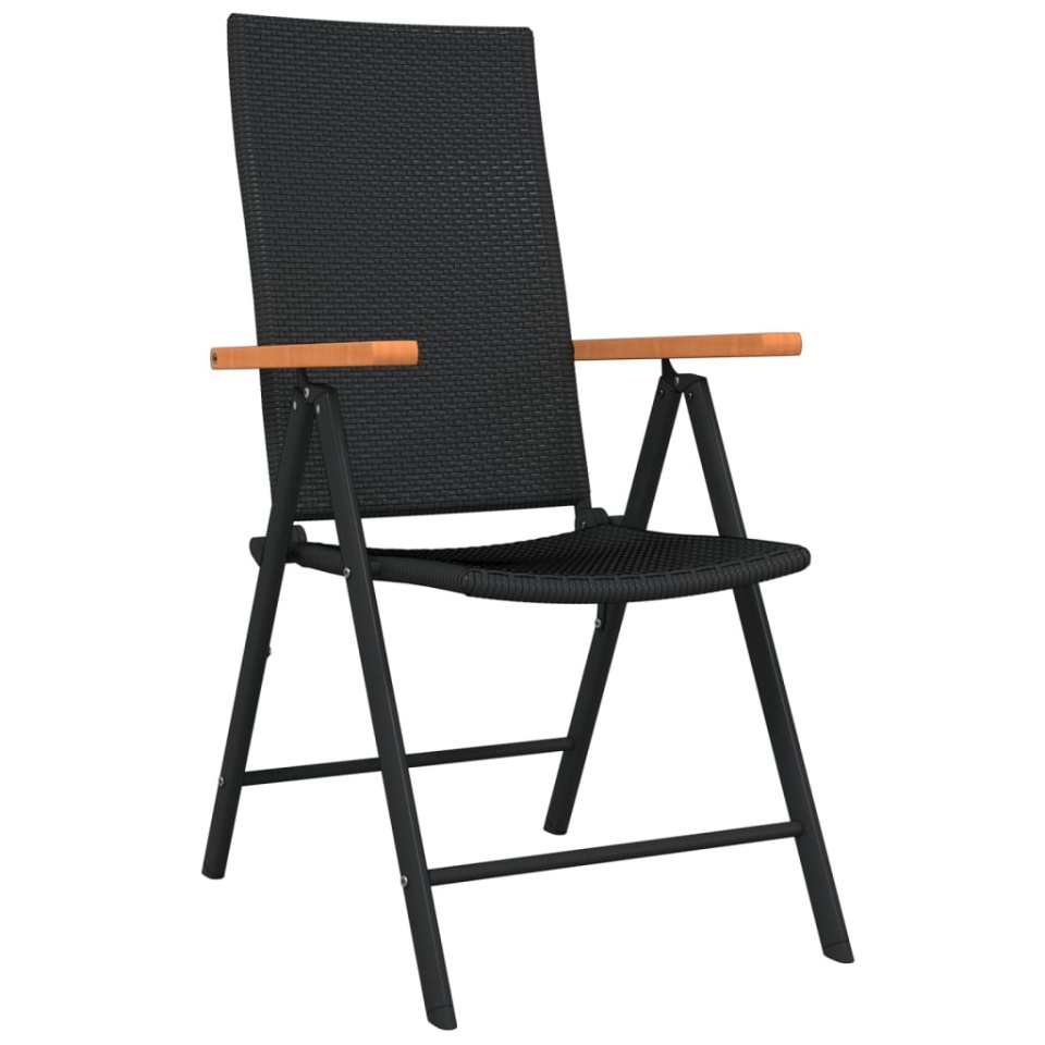 Set mobilier de grădină, 3 piese, negru - 2 | YEO