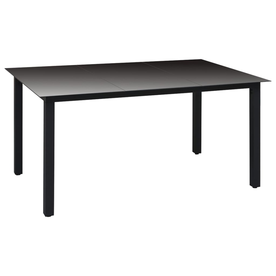 Set mobilier de grădină, 5 piese, negru - 2 | YEO