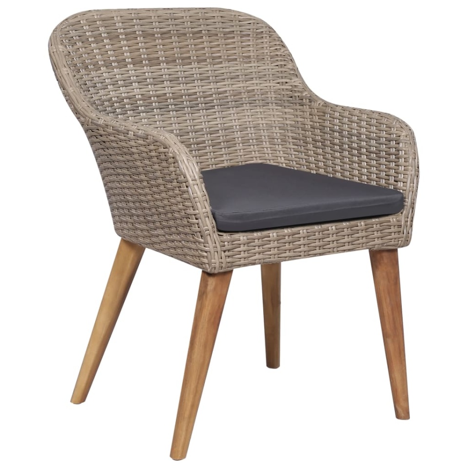 Set mobilier de grădină, 7 piese, maro - 4 | YEO