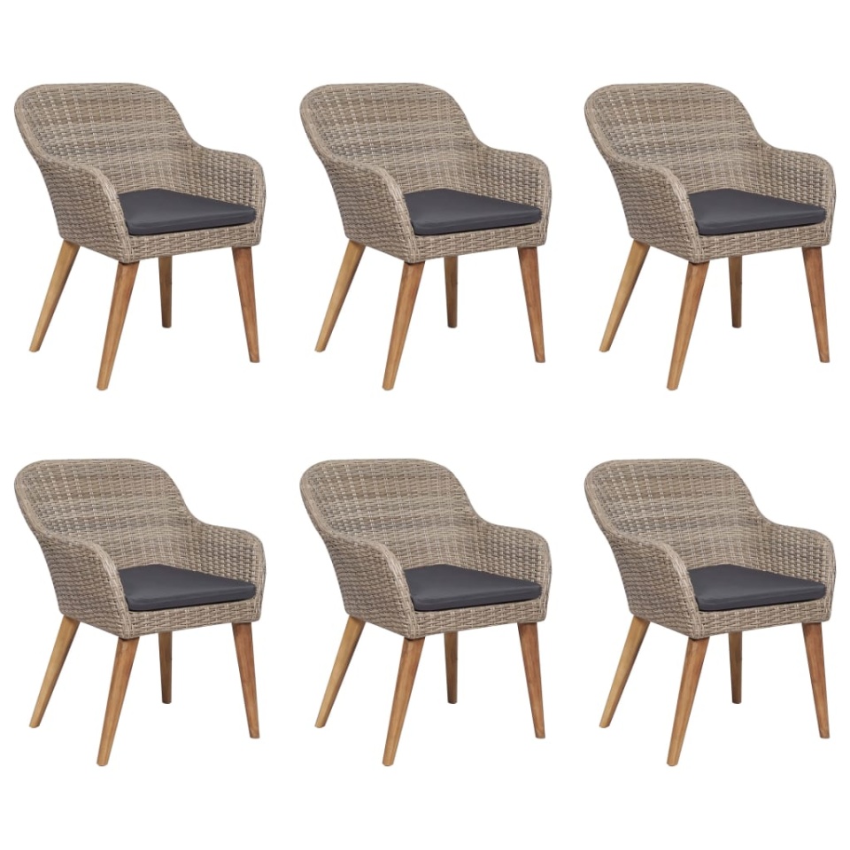 Set mobilier de grădină, 7 piese, poliratan - 2 | YEO