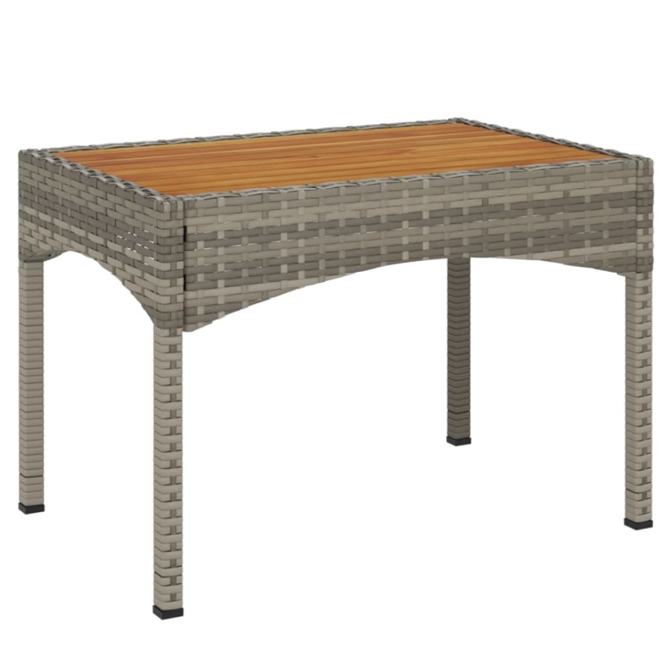 Set mobilier de grădină cu perne, 3 piese, gri, poliratan - 2 | YEO