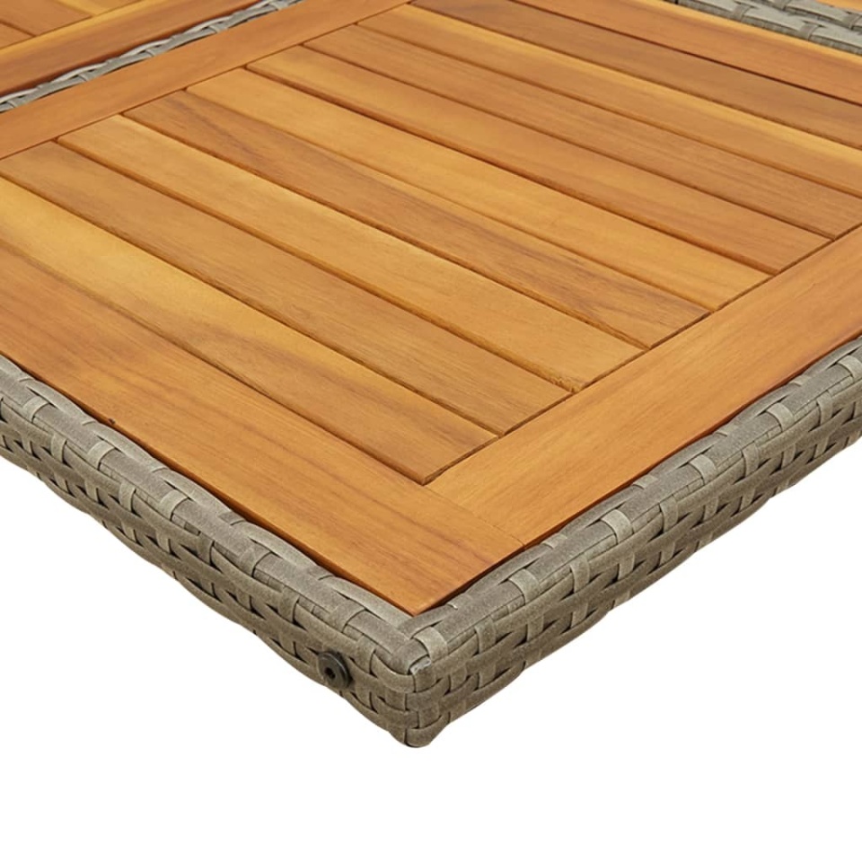 Set mobilier grădină cu perne, 9 piese, gri, poliratan - 3 | YEO