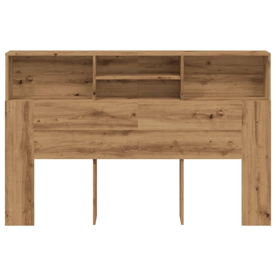 Tăblie pat dulap stejar artizanal 180x19x103,5cm lemn prelucrat - 3 | YEO