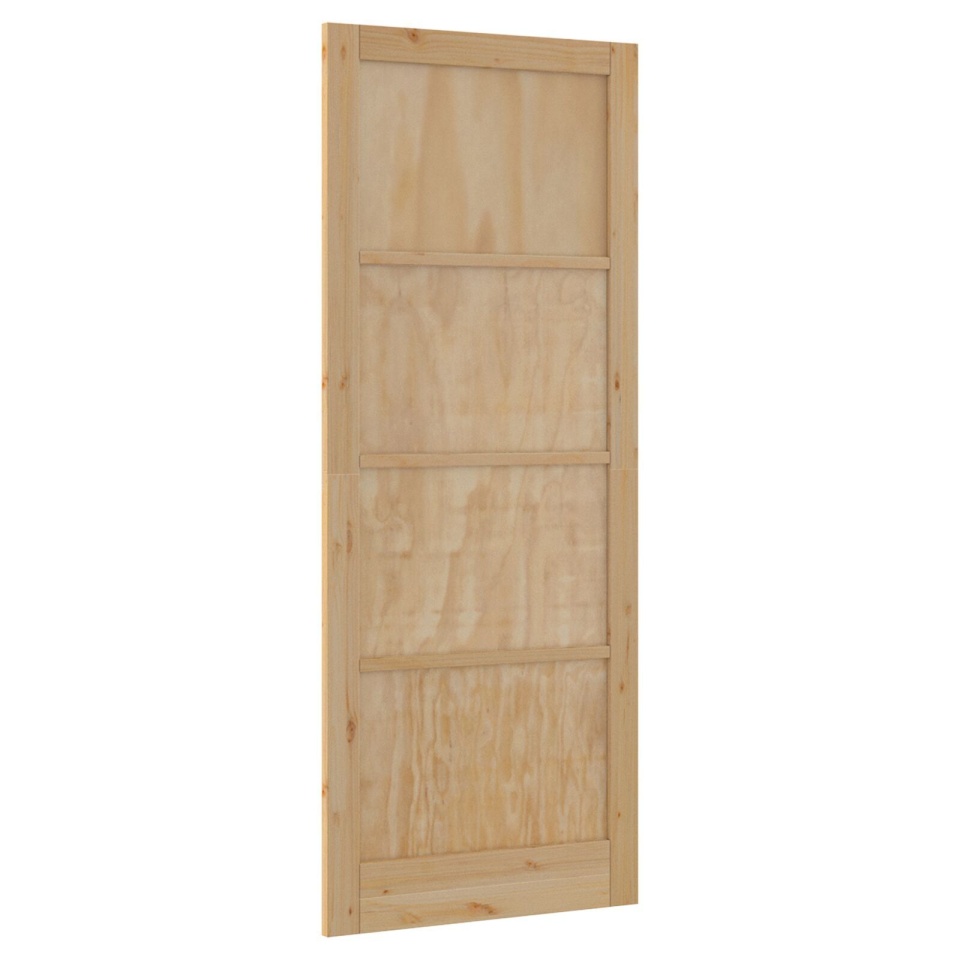 ușa de interior ORKDAL 83x232x4 cm din lemn masiv de pin - 2 | YEO