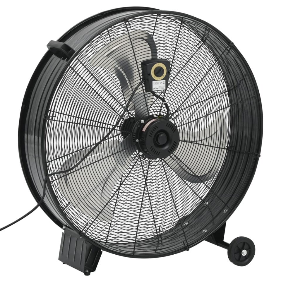 Ventilator industrial cu tambur, negru, 77 cm, 240 W - 3 | YEO