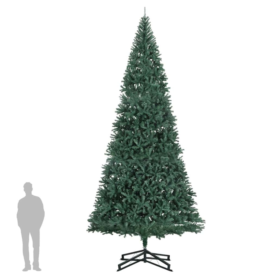 Brad de Crăciun artificial cu suport, verde, 500 cm, PVC - 1 | YEO