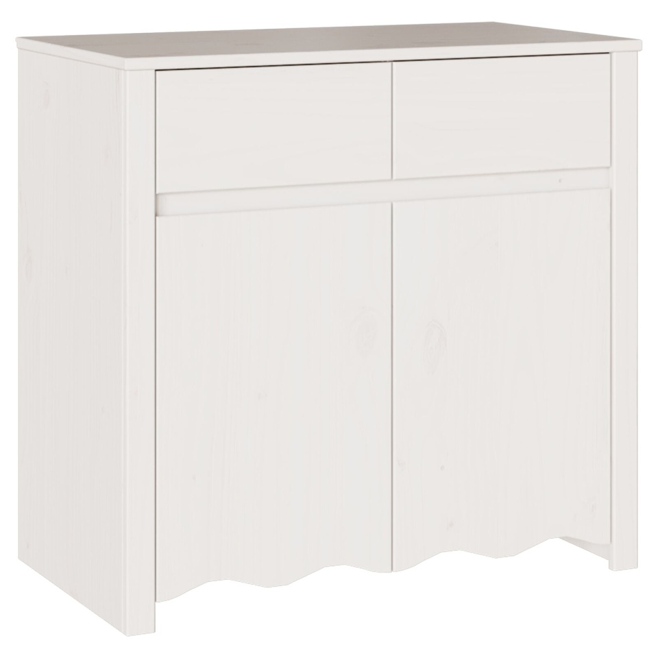 Bufet DRAMMEN Alb 79x43x75,5 cm Lemn Solid Pin - 1 | YEO