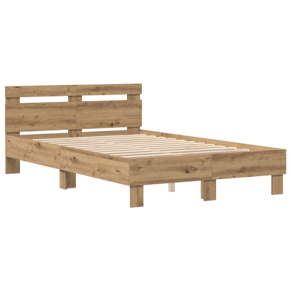 Cadru de Pat din Stejar Stejar lucrat manual Lemn prelucrat - 3 | YEO