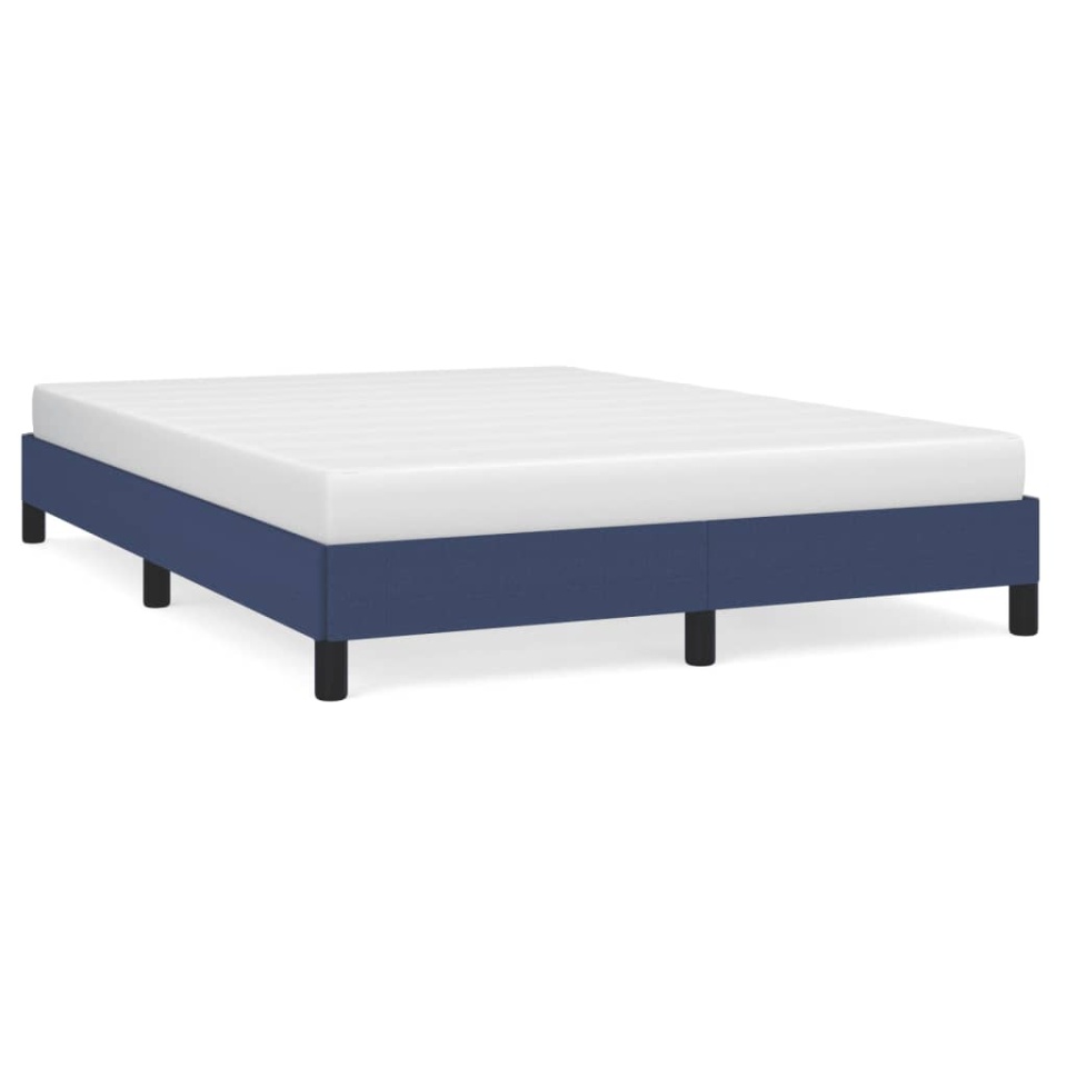 Cadru de pat fără saltea, albastru, 140x200 cm, textil - 1 | YEO