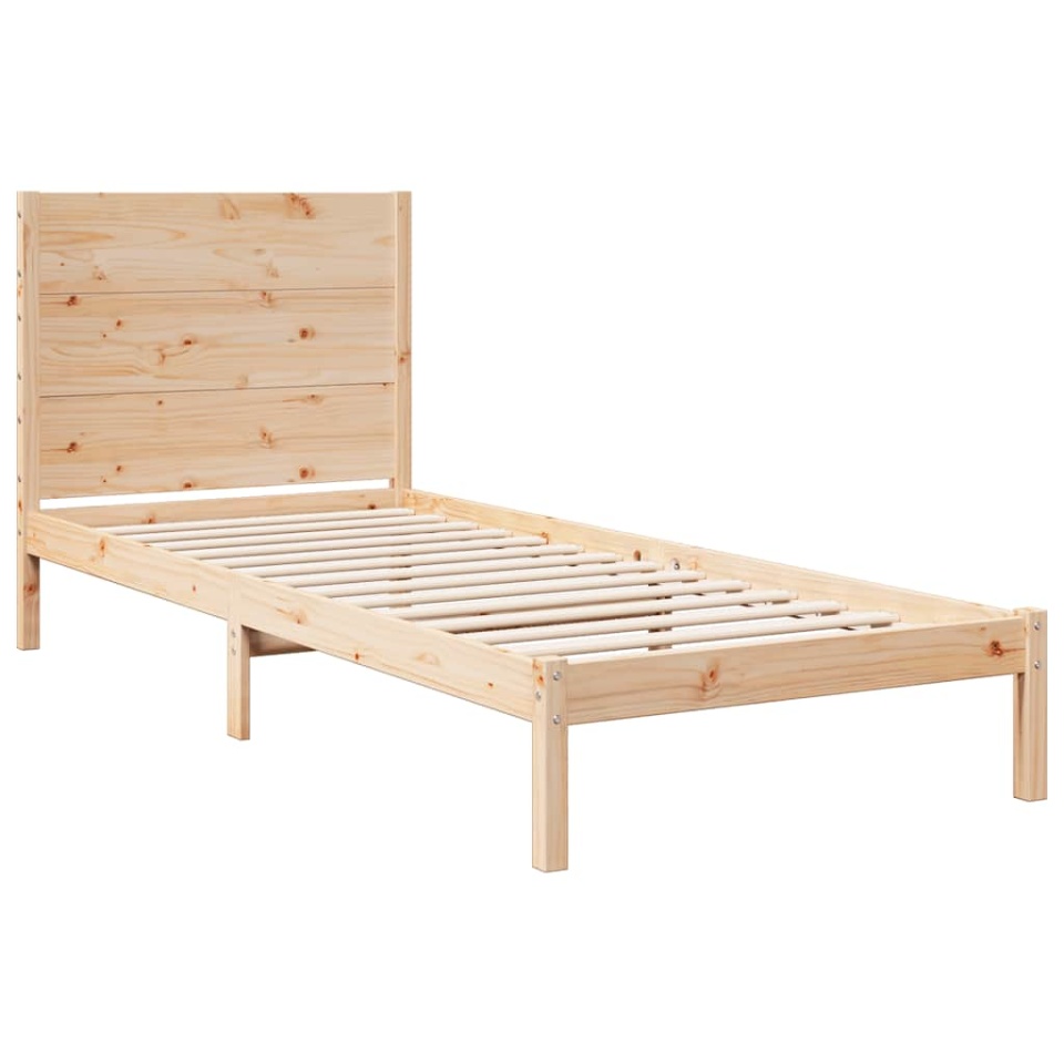 Cadru de pat foarte lung fără saltea, 90x210 cm, lemn masiv - 2 | YEO