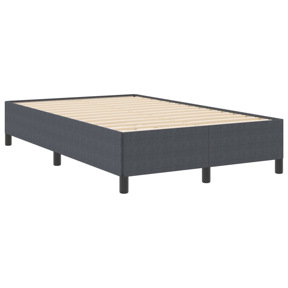 Cadru de pat Gri închis 120x200 cm din material corduroy - 2 | YEO