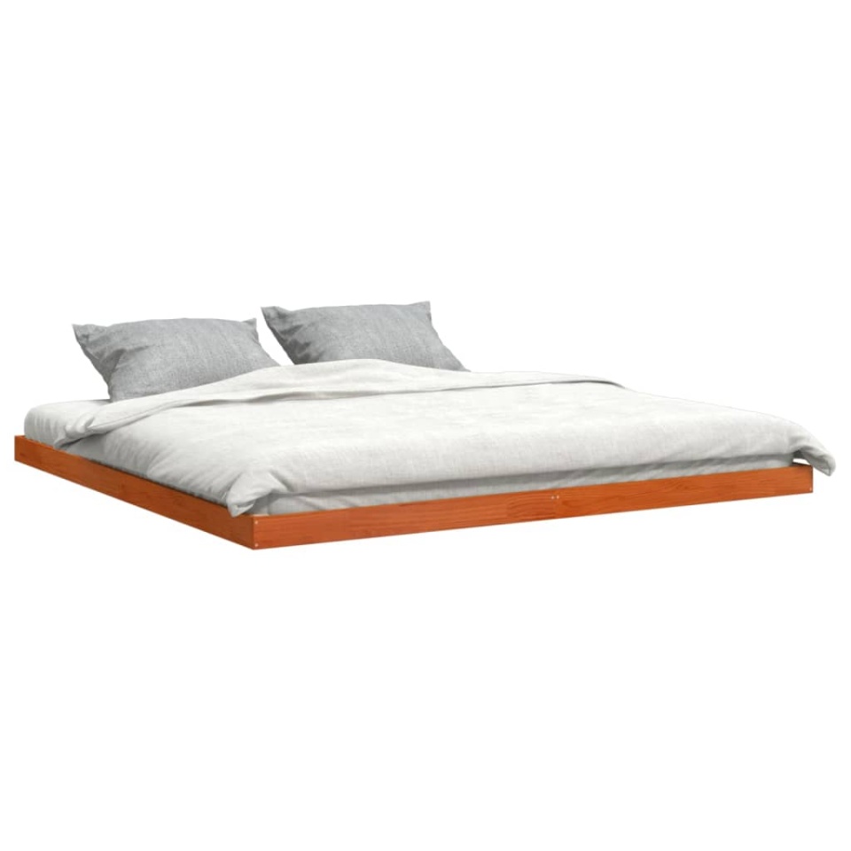 Cadru de pat, maro ceruit, 180x200 cm, lemn masiv de pin - 2 | YEO