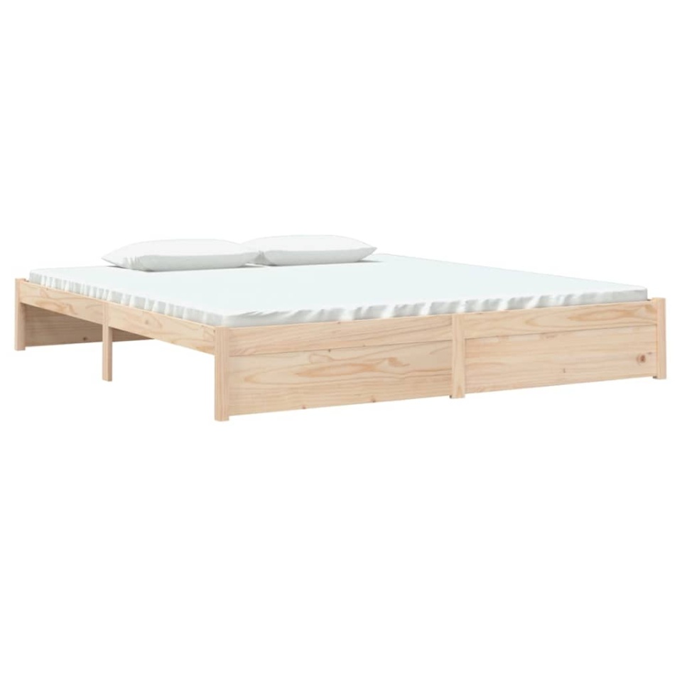 Cadru de pat Super King, 180x200 cm, lemn masiv - 2 | YEO
