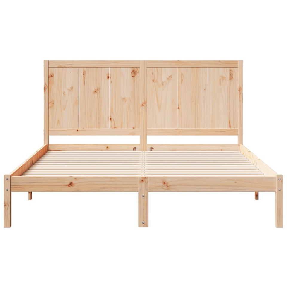 Cadru pat foarte lung fără saltea, 140x220 cm, lemn masiv - 3 | YEO