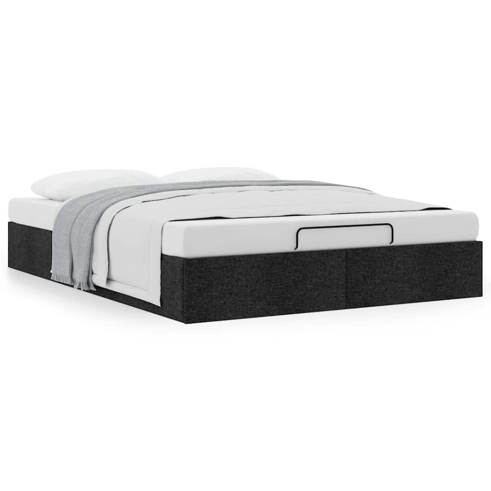 Cadru pat otoman fără saltea Negru 140x190 cm țesătură - 1 | YEO