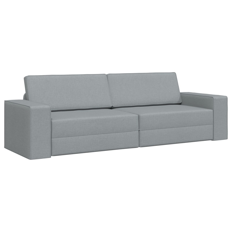 Canapea Pat Floor 2 în 1 Gri Deschis 245x150x60,5 cm Țesătură - 1 | YEO