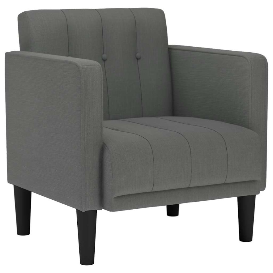 Canapea Scaun cu cotiere Gri închis 53 cm Material - 1 | YEO