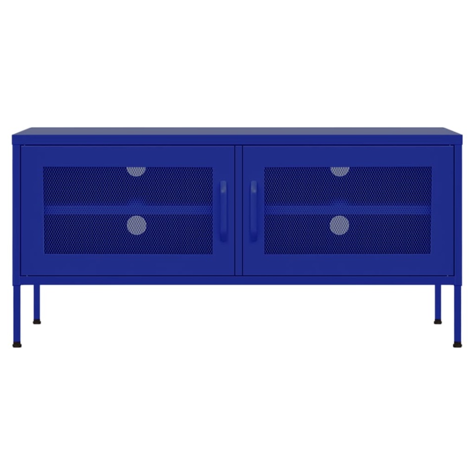 Comodă TV, bleumarin, 105x35x50 cm, oțel - 2 | YEO