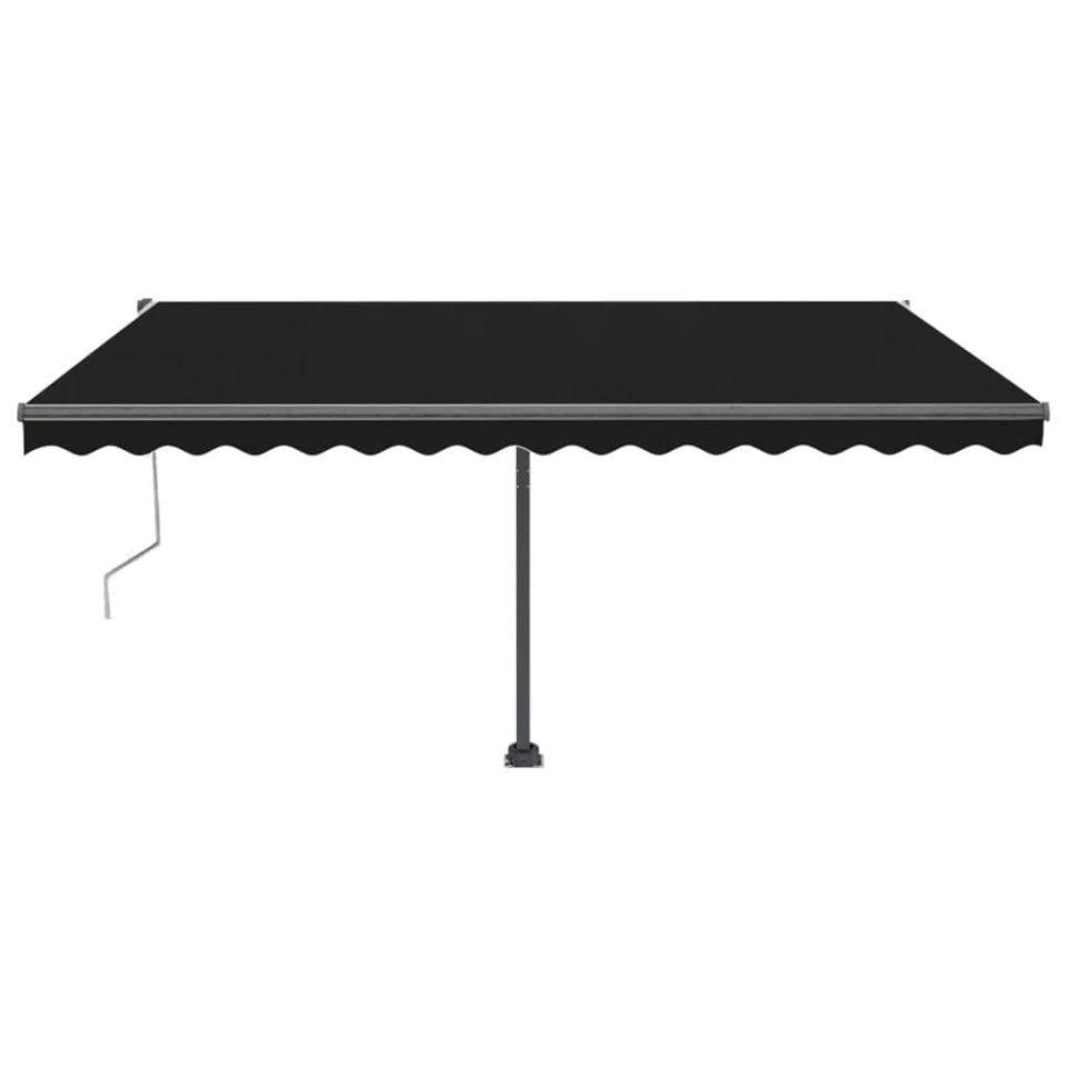 Copertină automată cu senzor vânt & LED, antracit, 400x300 cm - 1 | YEO
