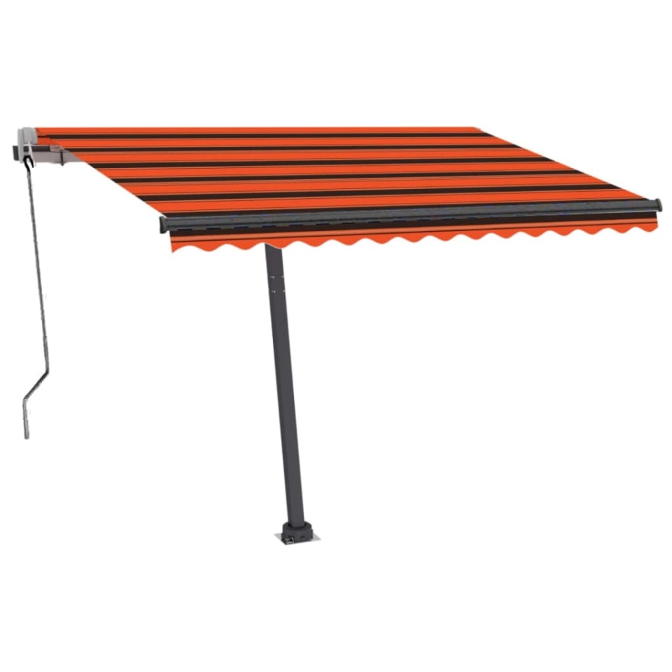 Copertină autonomă retractabilă automat oranj&maro 300x250 cm - 1 | YEO