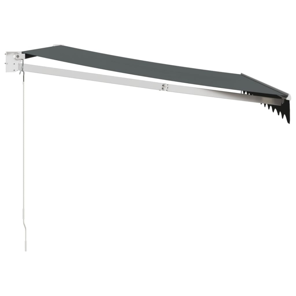 Copertină retractabilă, antracit, 3,5x2,5 m, textil și aluminiu - 3 | YEO