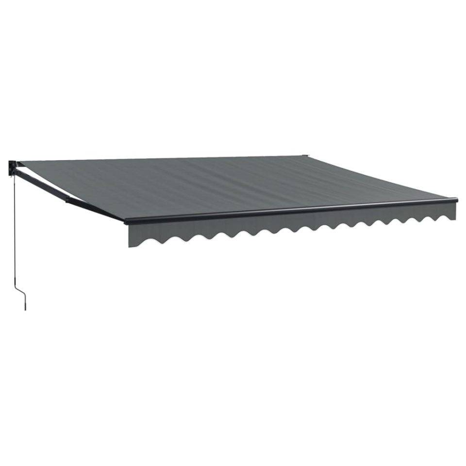 Copertină retractabilă, antracit, 4,5x3 m, textil și aluminiu - 1 | YEO