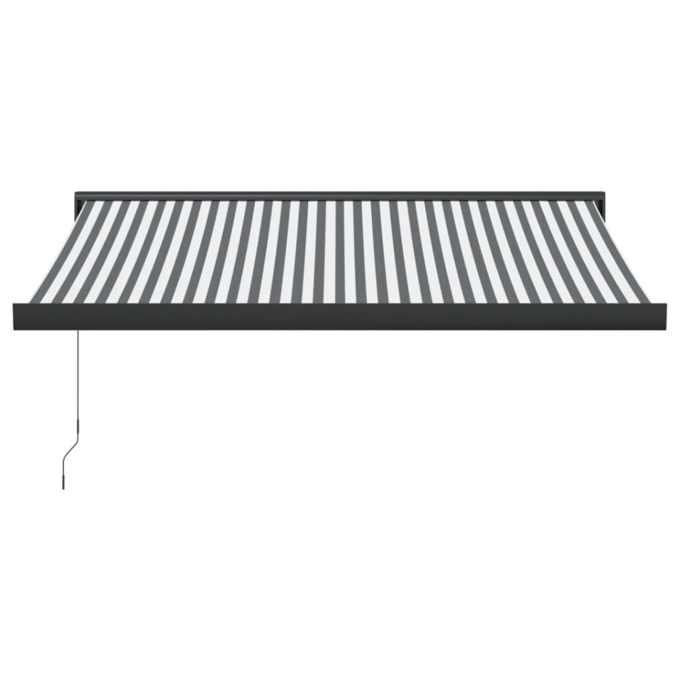 Copertină retractabilă antracit/alb, 3,5x2,5 m, textil/aluminiu - 2 | YEO