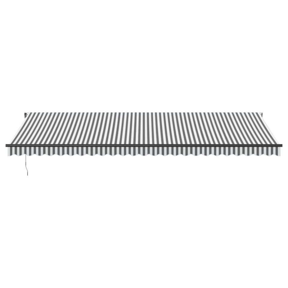 Copertină retractabilă automat LED-uri antracit/alb 600x350 cm - 3 | YEO