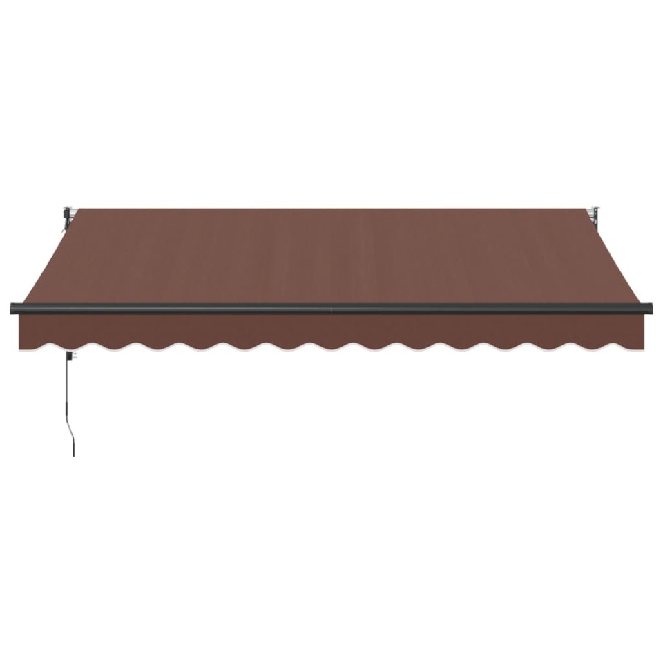 Copertina retractabilă automat, maro, 350x250 cm - 2 | YEO