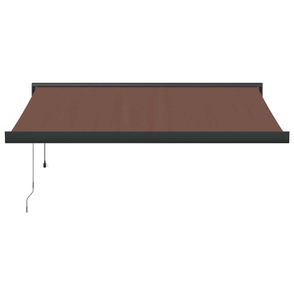 Copertina retractabilă automat, maro, 350x250 cm - 2 | YEO