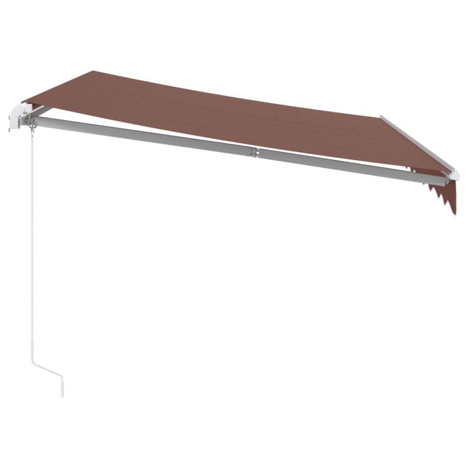 Copertină retractabilă manual, maro, 300x250 cm - 3 | YEO