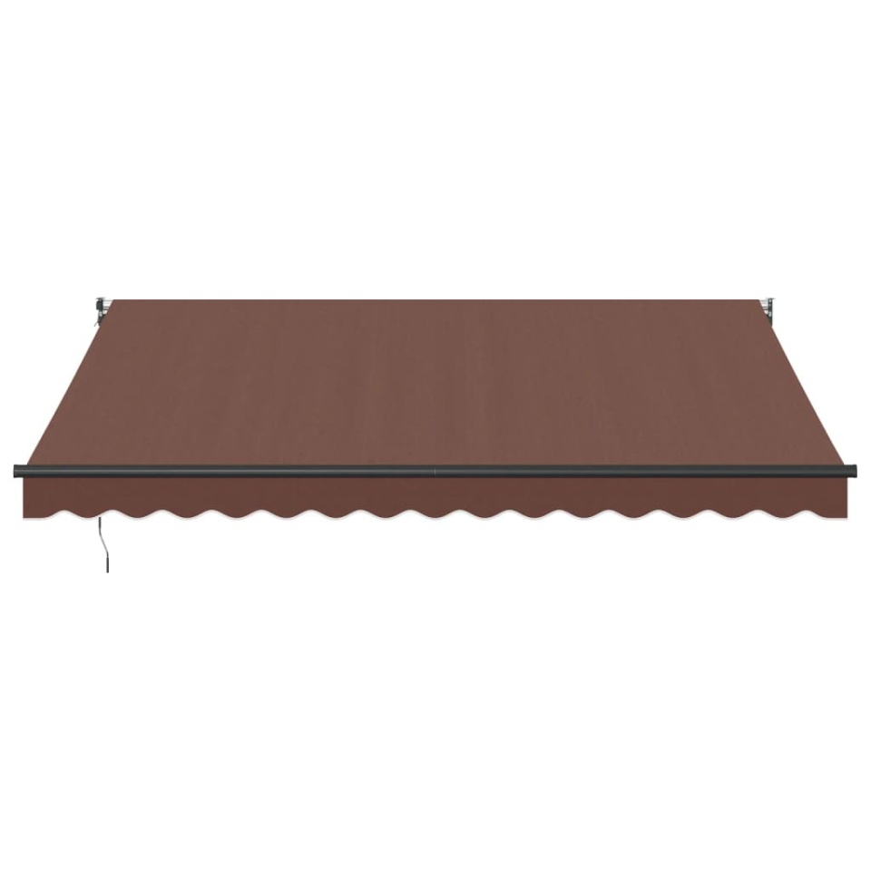 Copertină retractabilă manual, maro, 400x300 cm - 2 | YEO