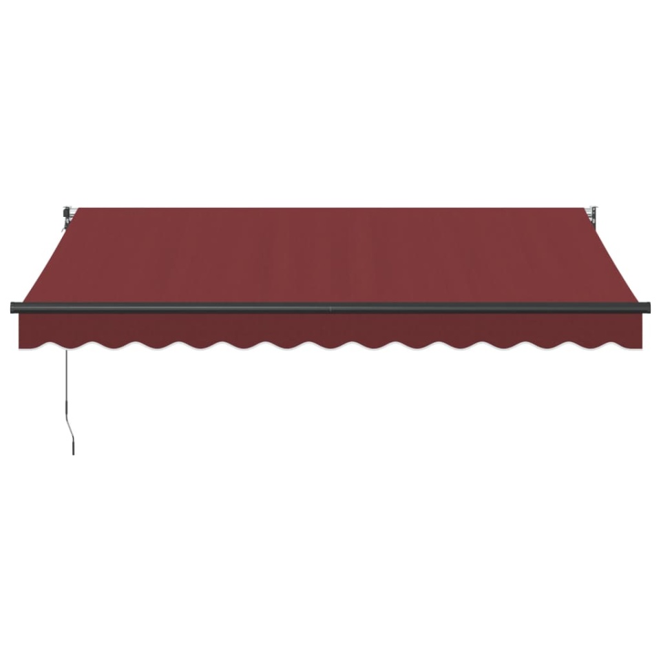 Copertina retractabilă manual, vișiniu, 350x250 cm - 2 | YEO