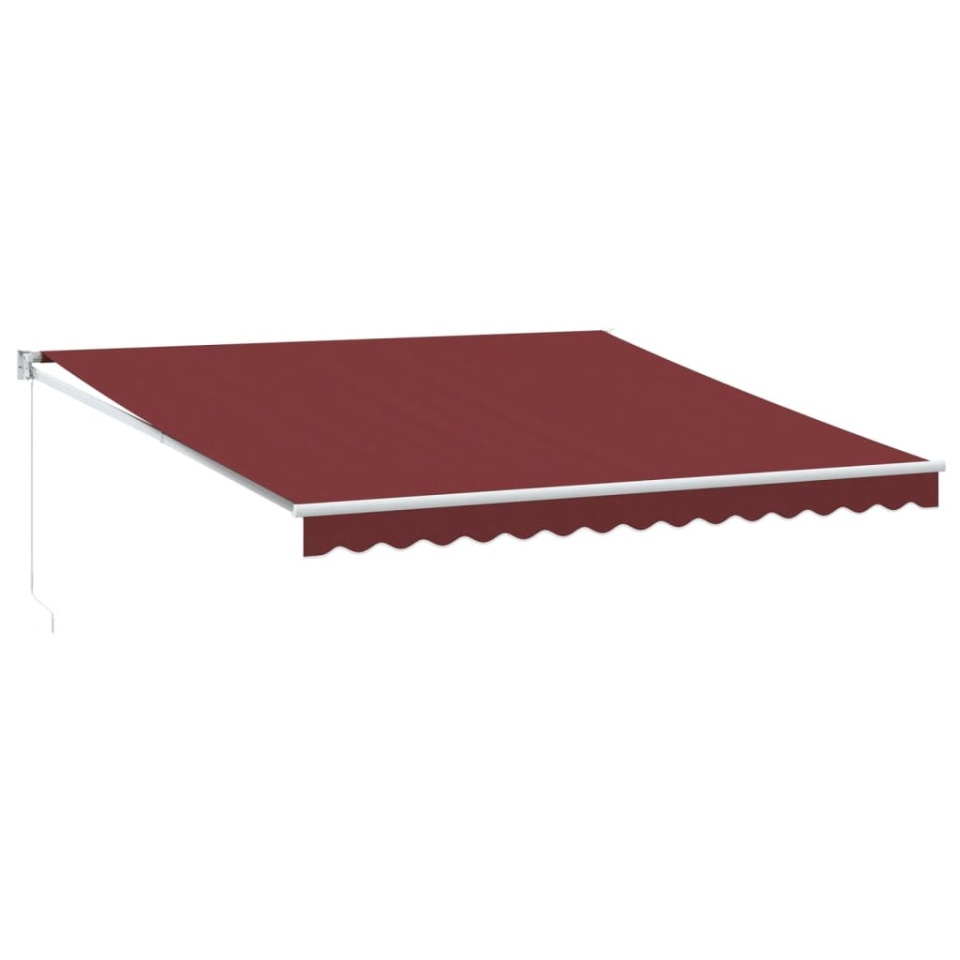 Copertina retractabilă manual, vișiniu, 400x300 cm - 1 | YEO