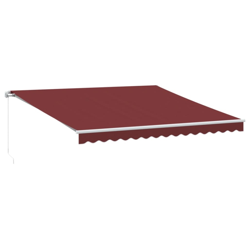 Copertina retractabilă manual, vișiniu, 400x350 cm - 1 | YEO