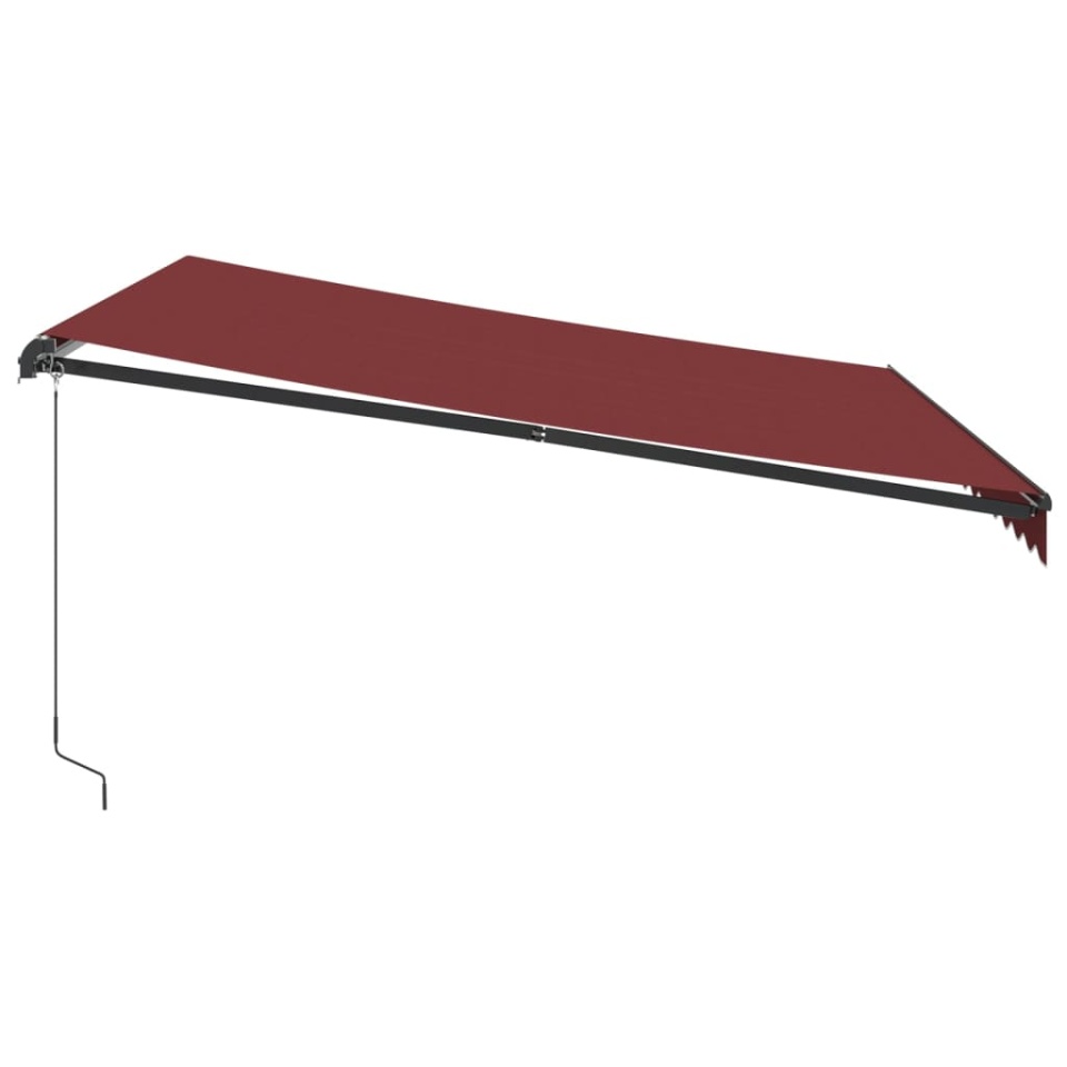 Copertina retractabilă manual, vișiniu, 400x350 cm - 3 | YEO
