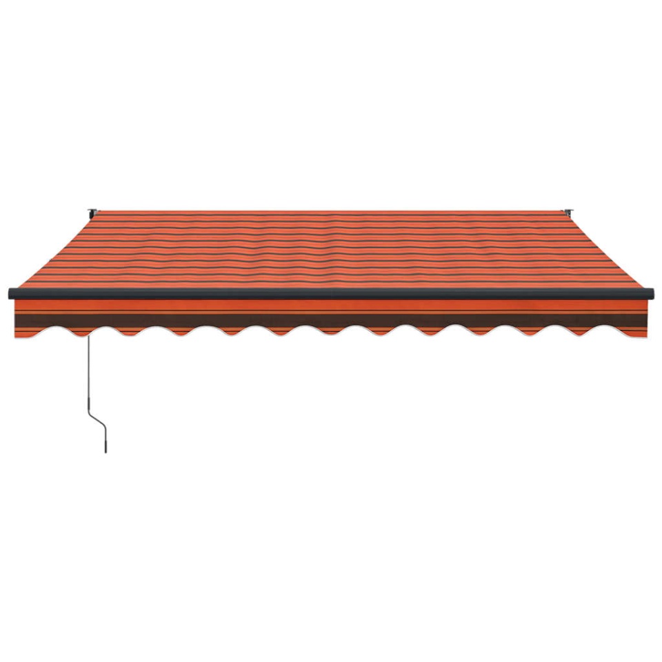 Copertină retractabilă portocaliu/maro 3x2,5 m, textil/aluminiu - 2 | YEO