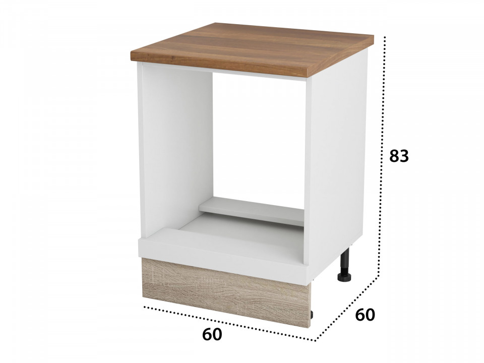 Corp cuptor, Alfa, Alb Sonoma, blat termic nuc, PAL, 83x60x60 cm - 3 | YEO