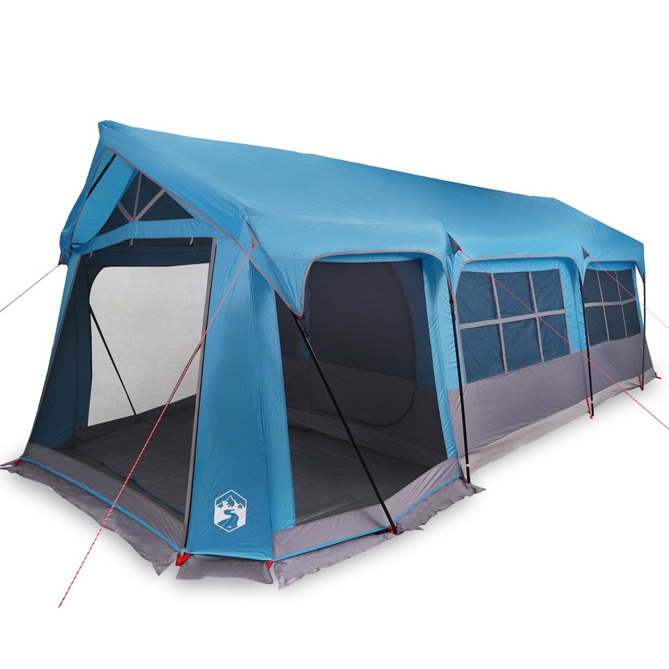 Cort de Camping cu Feronerie Albastru pentru 10 Persoane Waterproof - 2 | YEO