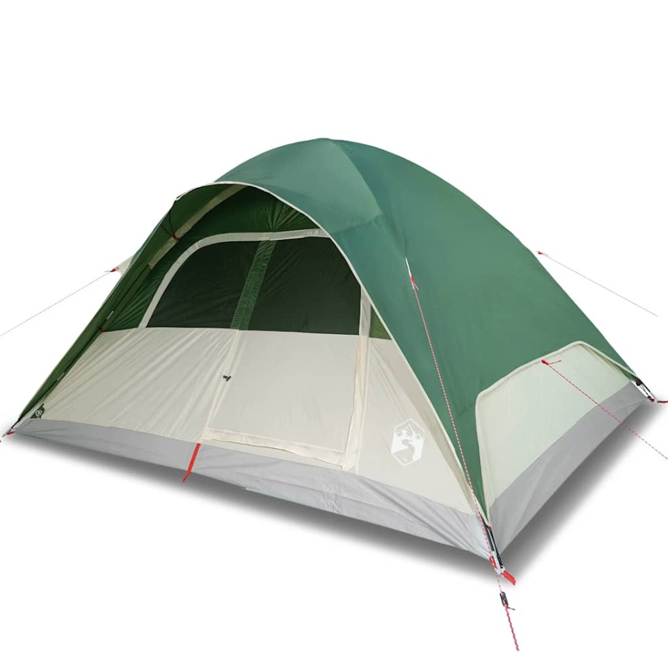 Cort de camping cupolă pentru 6 persoane, verde, impermeabil - 1 | YEO